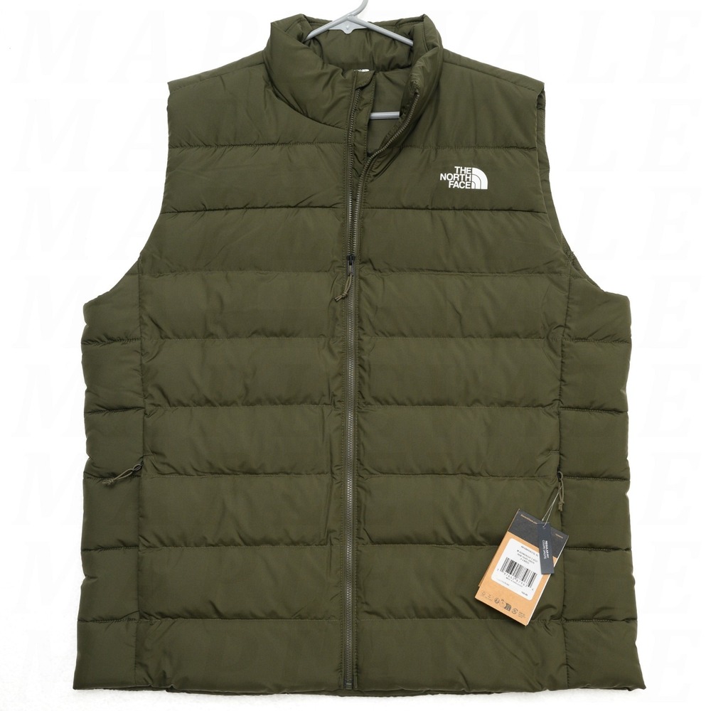 The North Face Aconcagua 3 Down Puffer Vest - Men's Sz XL New Taupe Green NWT
